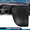 PIT66 Black Switch Cover Cluster Bezel Dash Trim Compatible with