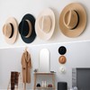 Everlling Cowboy Hat Holder, 4 Pcs 3.5Inch for Wall Adhesive,