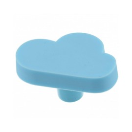 Gedotec Children's Furniture Handles Made of Rubber Cloud Blue 1 Piece Children's Furniture KID Drawer Knob Elastic Saliva-Resistant Rubber Furniture Knob for Children's Room Includes Mounting