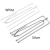 48 PCS Metal Curtain Hooks,Pinch Pleat Curtain Hook (White)