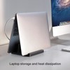 Saklifuo Vertical Laptop Stand 4 in 1 Adjustable Space-Saving Desktop