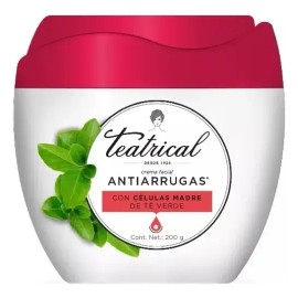 Crema Facial Teatrical Células Madre Anti Arrugas De 200 G