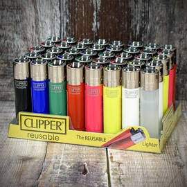 2 x Clipper Feuerzeug, normale Größe x 40.