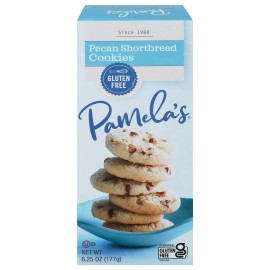 PAMELAS Pamela's Pecan Shortbread Cookies 6.25 oz (Pack of 6)