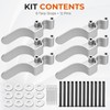 Heavy-Duty Aluminum Tarp Lock System - 6 Pack Easy-Off Truck