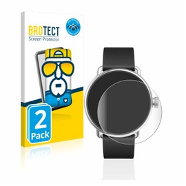 brotect 3D Curved Screen Protector compatible with Withings ScanWatch (38 mm) (2 Pack) - Full Screen Coverage