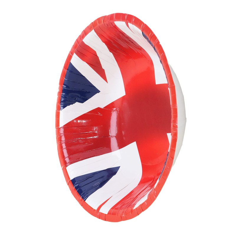 Toyland® Pack of 10 - Disposable Union Jack Paper Bowls