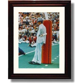 Alabama Football Football Bear Bryant Goalpost Photo - Framed 8x10