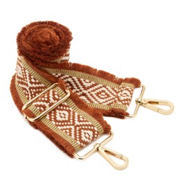 Wide Shoulder Strap Adjustable Replacement Belt Guitar Style Crossbody Bag Handbag Strap Multicolor Canvas Straps(Wide:2in)(Color86)