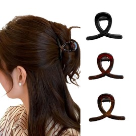 Coollooda 3-Piece Hair Clip, Securely Wrap, Resin, Korean Style, Hair Claw, Small, Hair Accessory, Hair Clip, Stylish, Cute, Simple, Barrette, Fashionable, Accessory, Lightweight, Elegant, Everyday
