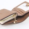 Coach FCW789 CW789 Sand/Chalk Signature Coated Canvas Leather Snap Wallet,