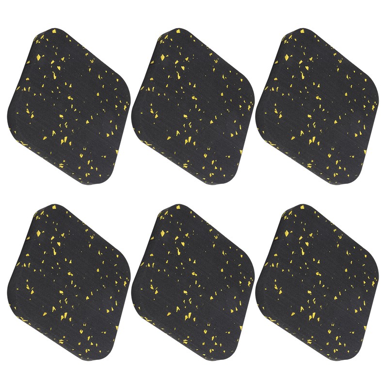 6PCS Rubber Treadmill Mat Sound Insulation Cushion Exercise Equipment Mat