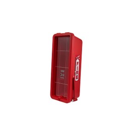 2 Pack! Red Surface-Mounted Fire Extinguisher Cabinet with Hammer Attachment for 5 lb. Fire Extinguishers Wall Cabinet / Outdoor Storage Cabinet / Home Cabinet