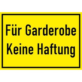 Daged For Wardrobe No Liability Sticker 23 x 16 cm Sign Sticker Weatherproof UV-Resistant & Standard Compliant T-327