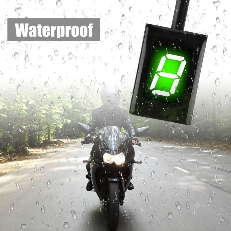 Broco Motorcycle Gear Indicator, Waterproof Display, Motorcycle Display, ECU Plug