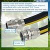 G-Sunny Solid Brass 5/8-Inch Garden Hose Repair Kit, Heavy-Duty Male