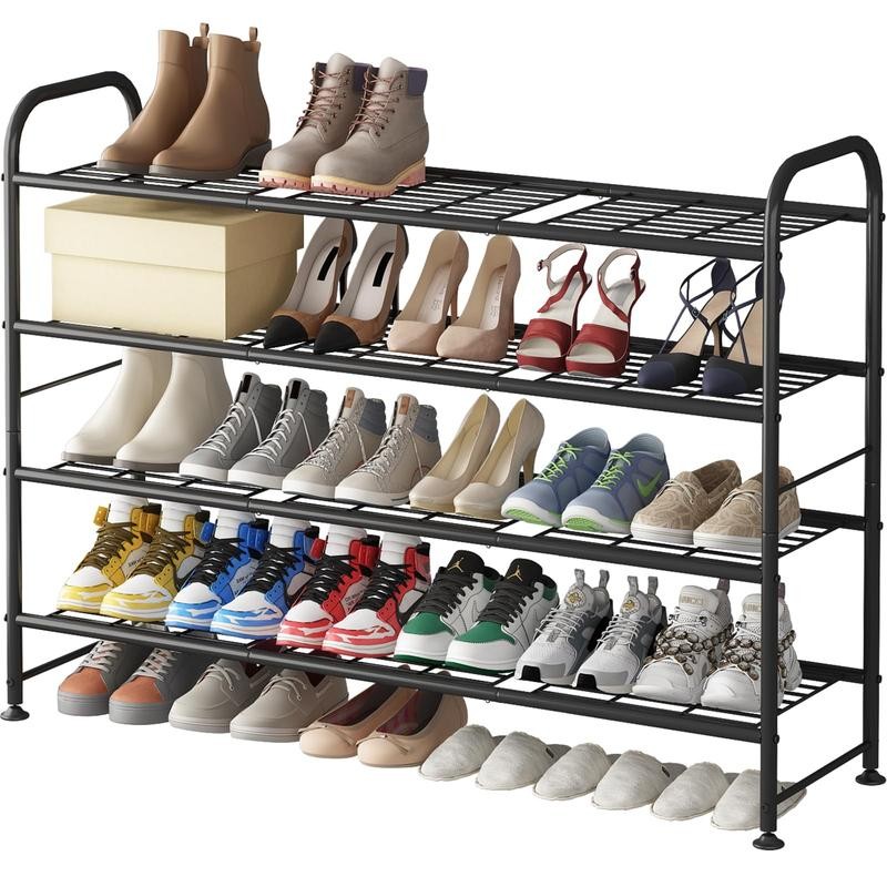 LINZINAR 2 / 3 / 4 Tier Metal Shoe Rack