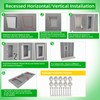 JIANBENKJ Shower Niche Insert Tile Ready 12"x6",Niche for Shower Wall,Waterproof