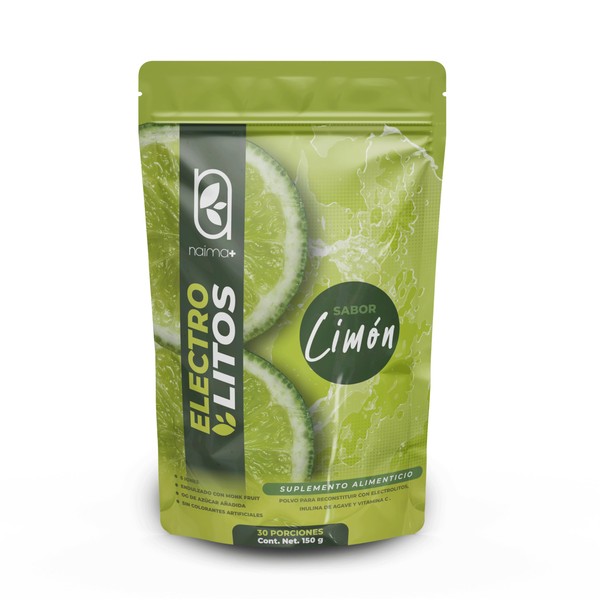 NAIMA Electrolitos Sabor Limon en Polvo | Hidratación y Recuperación