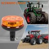 Yuanjoy LED Warning Light Amber, 12/24V Brackets Yellow Warning Light,