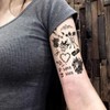Oottati 20+ Pieces Old School Temporary Tattoos for Adults Men