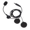 Motorbike Full Face Helmet Earpiece Mic 7.1mm Plug Two Way