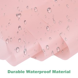 M METERXITY 20 Sheets Flower Wrapping Paper Bouquet, 23 Inch Lotus Pink BOPP Waterproof Floral Wrapping Paper Flower Packaging DIY for Wedding/Party/Birthday/Gift Bouquet Wrap Paper