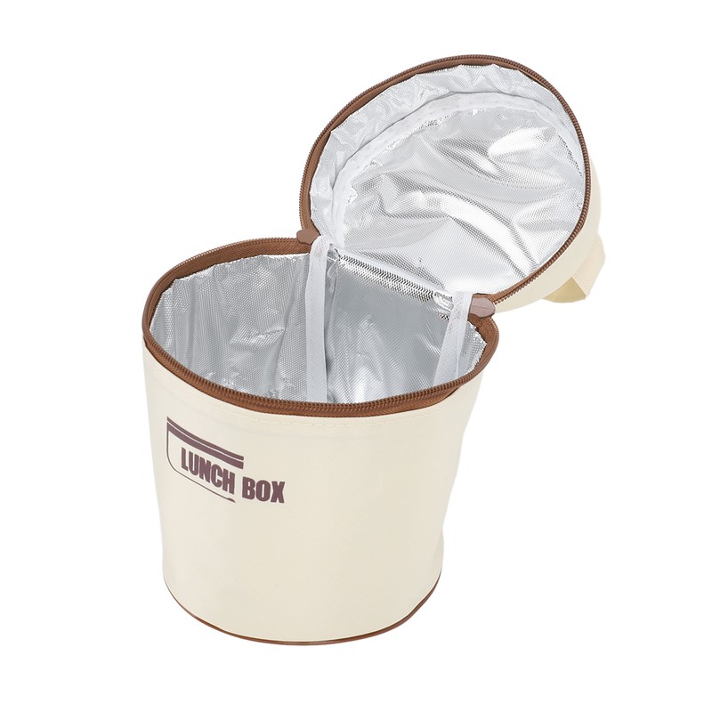 Insulated Lunch Container 304 Stainless Steel Leakproof Portable Round Thermal