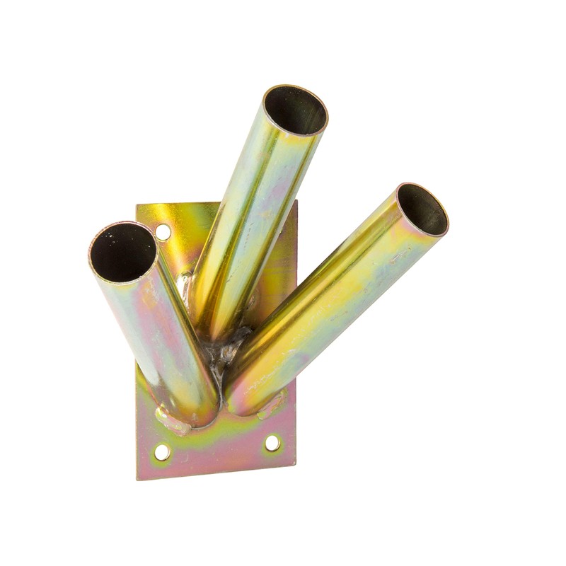 ADGO Flag Holder Screw-On Flag Pole Handle Wall Mount Hot-Dip