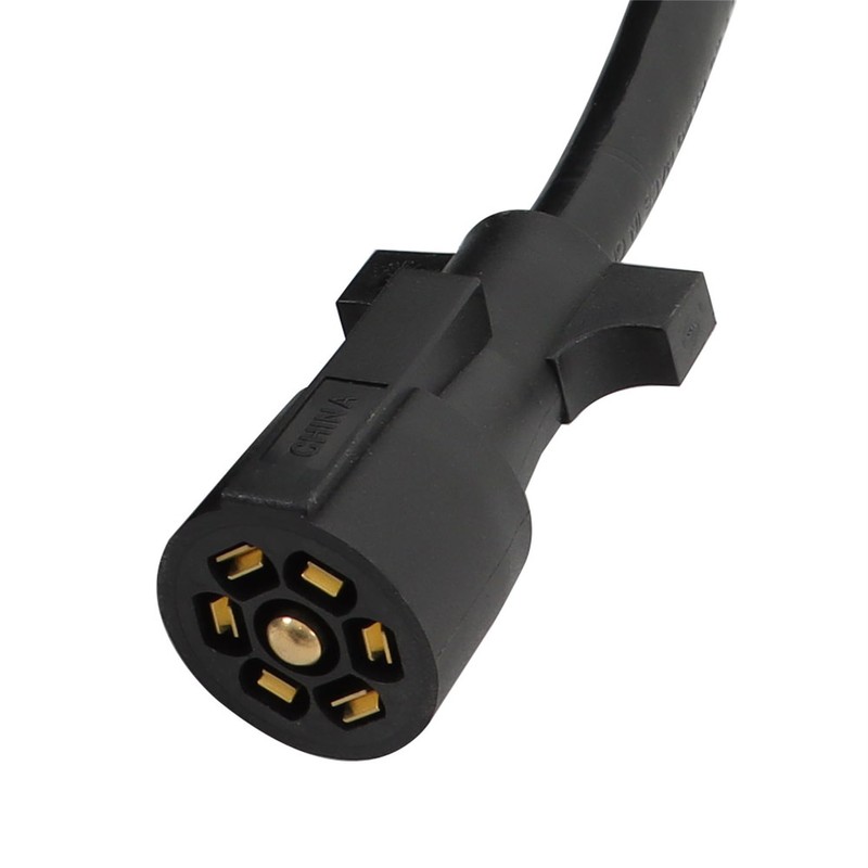 GXYWADY 7-Way 7-Pin Trailer Extension Cord-12FT 7 Blade Trailer Plug