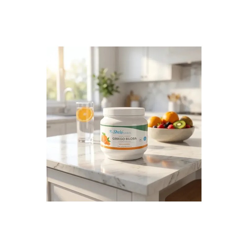 Colágeno Hidrolizado Sheló Nabel Ginkgo Biloba Sabor Mandarina 450g