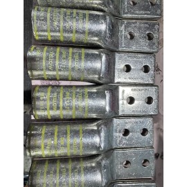 Burndy 3/8"Yellow 2 Hole L115 Die Copper Compression Terminal Lug YAZ442NT38FX