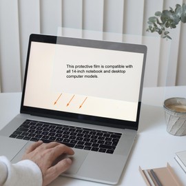 TEHAUX 2pcs Laptop Privacy Screen Protector Peeping Film Dual Sided Glare Compatible with All Notebook Models Protects Anytime Anywhere