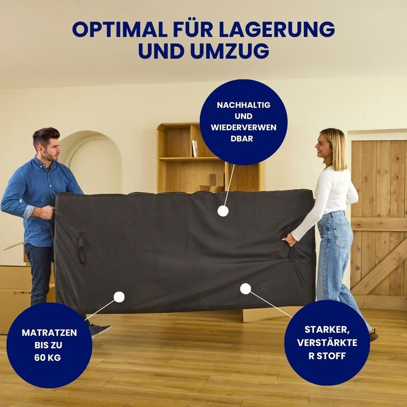 Dreamway Mattress Cover 90 x 200 cm for Laying and