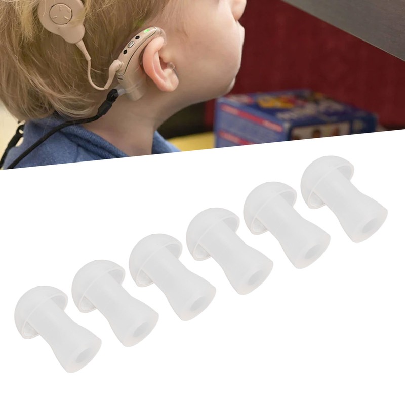 30pcs Hearing Amplifiers Eartips Soft Silicone White Accessories Replacement Earbud