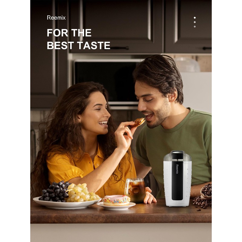 Coffee Grinder, Electric Coffee Grinder with 3.5Oz Large capacity, One-Touch
