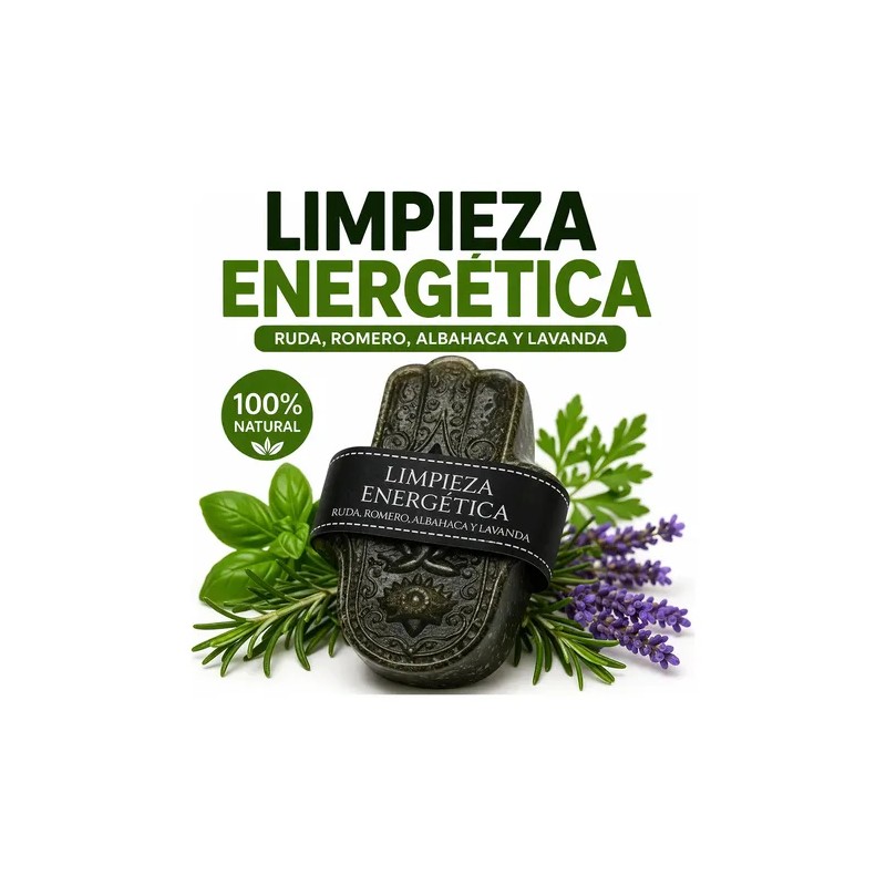 Jabón De Ruda Romero Albahaca Y Lavanda Limpieza Energética
