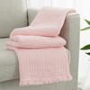 GINAMUSE Muslin Throw Blanket for Bed 100% Cotton Gauze Fall