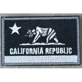 Unbranded CALIFORNIA REPUBLIC STATE FLAG BEAR EMBLEM SWAT TACTICAL HOOK MORALE PATCH