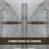 LukLoy Fixed Glass Shower Panel Glass to Wall Support Bar,