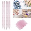 Disposable Cuticle Pusher, Practical Plastic Cuticle Manicure Pedicure Stick, 100