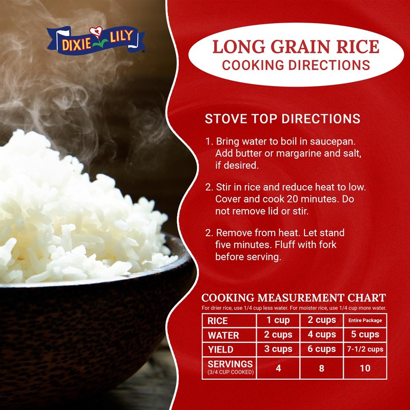 Dixie Lily Long Grain Extra Fancy White Rice - Enriched