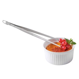 GEFU SOCO Kitchen Tweezers 30 cm Stainless Steel Cooking Tweezers with Ribbed Tip and Hanging Eyelet Versatile Kitchen Aid Dishwasher Safe