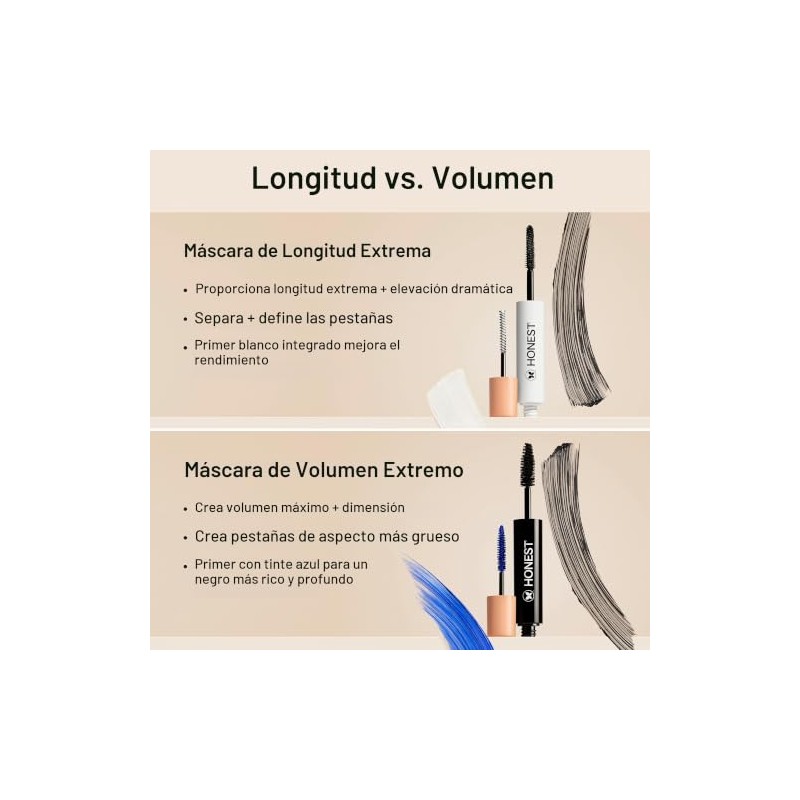 The Honest Company Extreme length mascara y primer, 0.20 Fl