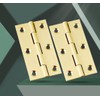 HGHN 8 Pcs Solid Brass Hinges, Jewelry Box Hinges, Small