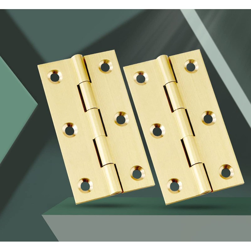 HGHN 8 Pcs Solid Brass Hinges, Jewelry Box Hinges, Small