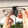 XSAJU 2pcs Car Sunglasses Clip Glasses Holder for Car Sun