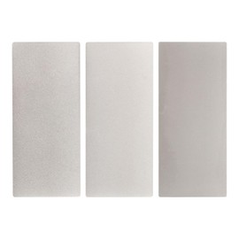 HARFINGTON 3pcs Diamond Sharpening Stone Set 250/600/1200 Grit Knife Sharpening Stone Surface Plate for knives Scissors Kitchen Tools, Silver Tone