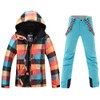 HOTIAN Ski jacket Snowboard Jacket Womens High Windproof Colorful Snow