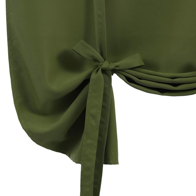 DWCN Blackout Curtains-Tie Up Shade for Window Thermal Insulated Room